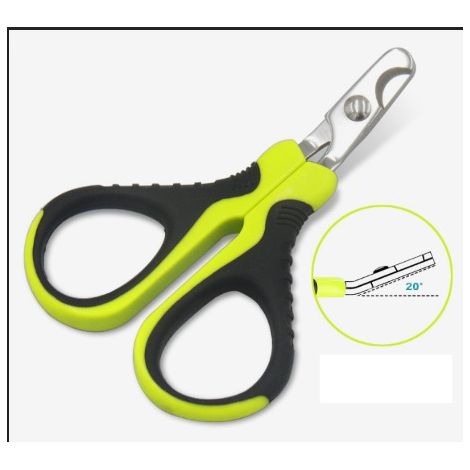 Coupe Griffes Chat Professionnels, Coupe Ongle pour Chiot Lapin Oiseau et Petits Animaux, Ciseaux à Ongles Courbe en Acier Inoxydable, Tondeuses à Griffes Portable, Accessoire Chat Lapin (1/4)