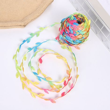 Guirlande De Feuillage Artificiel - Base Pour Couronne En Tissu Souple 32 Pi - Décoration De Noël Et Fêtes - 1 Pièce (1/5)