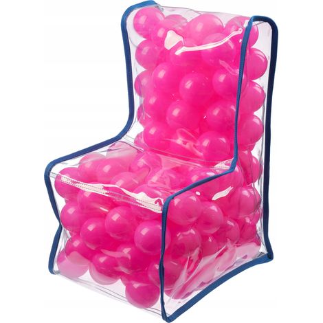 KADAX Sedia a Sfera per Bambini, Ragazzi e Ragazze, Plastica, Cameretta per Bambini, Rosa (1/5)