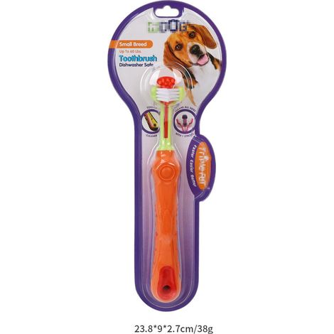 Brosse à dents pour animaux de compagnie brosse à dents à trois têtes pour chiens nettoyage buccal pour animaux de compagnie