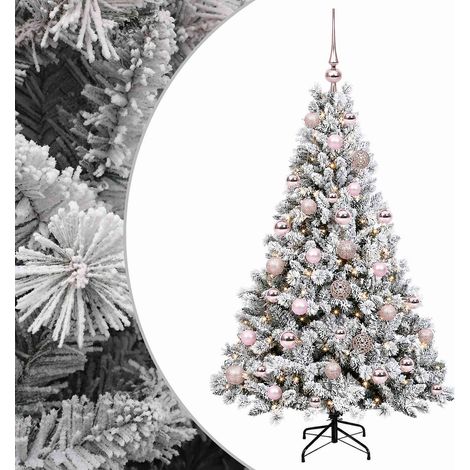 Künstlicher Weihnachtsbaum mit Weihnachtskugel 120 cm 150 LEDs vidaXL (1/5)