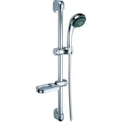 Saliscendi con doccetta bagno multifunzione in acciaio cromato