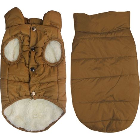 – Manteau hiver pour chien – Imperméable en polyester – Doublure polaire chaude – Ajustement élastique – Tailles S/M/L (1/4)