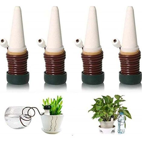 4-Flaschen-Tropfbewässerungsset, automatische Pflanzenbewässerung, geeignet für Zimmer- und Gartenpflanzen (1/5)