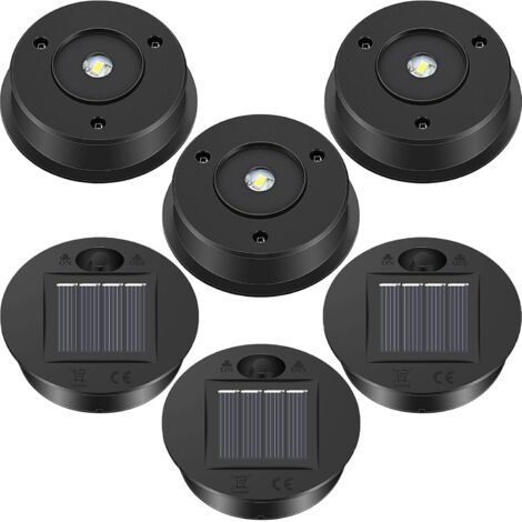 6 Pièces Lampes Solaires Lumens de Rechange Pièces de Lanterne Solaire LED Panneau Solaire Lanterne Couvercle Lumières pour Lanternes Solaires Suspendues Extérieures Décor de Jardin Patio