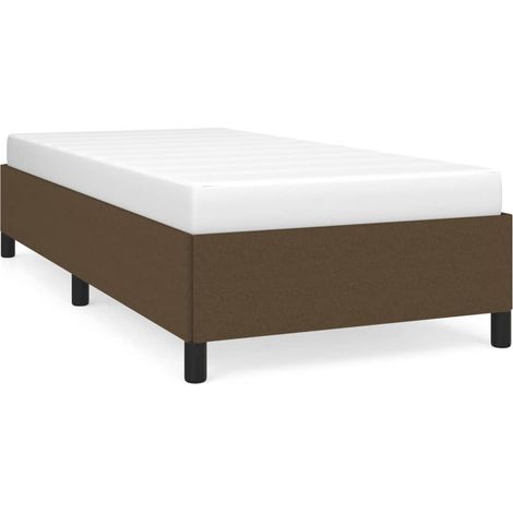 Maison Exclusive - Giroletto senza Materasso Marrone Scuro 100x200 cm Tessuto