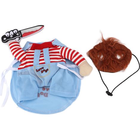Costume de cosplay pour chien, respirant et ajustable, vêtements fantaisie pour chien pour Halloween, Noël et fêtes costumées. (1/5)