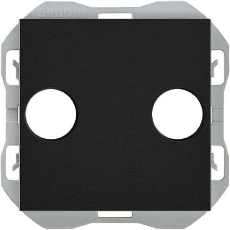 SIMON 270 Abdeckung für R-TV + SAT-Buchse mattschwarz 20000053-098