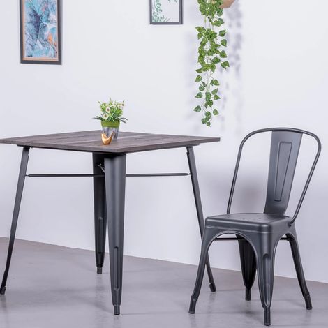 Nest Dream - Industrietisch  - Bistro - Schwarz