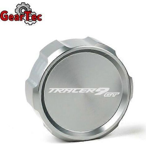 Accessoires moto pour Yamaha TRACER 9 GT 9GT 2021 2022 : Bouchon de réservoir de liquide de frein avant et arrière en aluminium, couvercle de maître-cylindre, rouge (ensemble). (1/5)