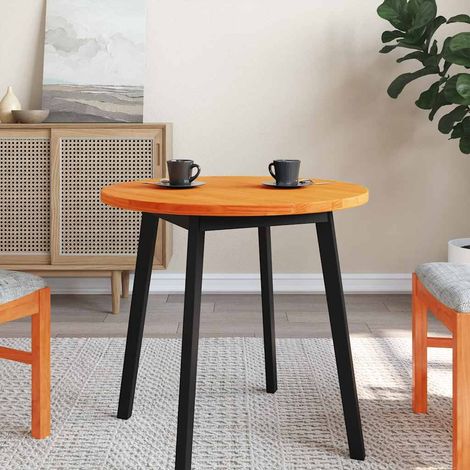 Tablero de mesa redondo madera maciza de pino marrón Ø70x2,5 cm vidaXL