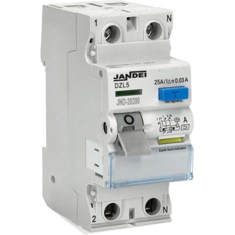 Interruptor diferencial 25A tipo A 2 polos 220-240Vac 30mA 0,1s