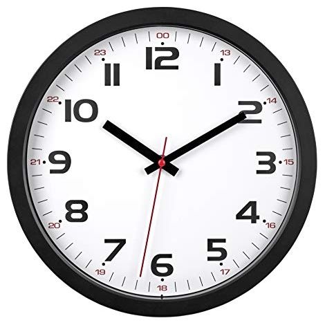 Reloj de Pared Negro (31,5 x 4,5 x 34,5 cm) (Reacondicionado A+) (1/2)