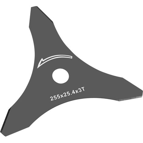 Ersatzmesser, 3 Zähne, schwarz, für Freischneider, 1 Stück, 10 x 3T Rasentrimmer (1/5)