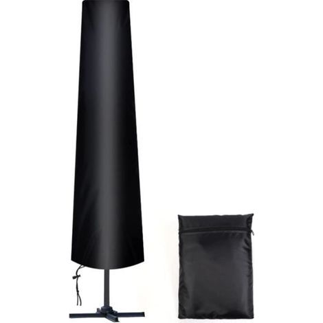 Weather-resistant 210D Oxford fabric parasol cover, 190x30x50 cm, includes storage bag. (1/4)