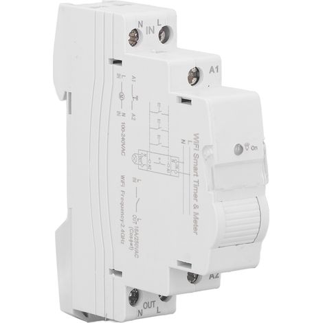 Compteur Énergie Intelligent Monolien Commande Unique Minuterie Interrupteur avec Moniteur Électricité AC 100‑240V ATMS1602 (1/5)