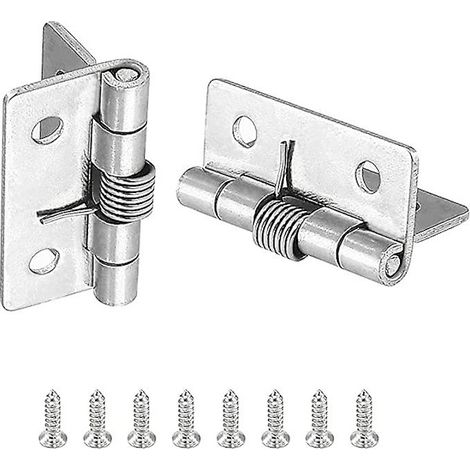 charnières à ressort à fermeture automatique, charnières de porte à ressort à fermeture automatique 1,5 pouce (1/5)