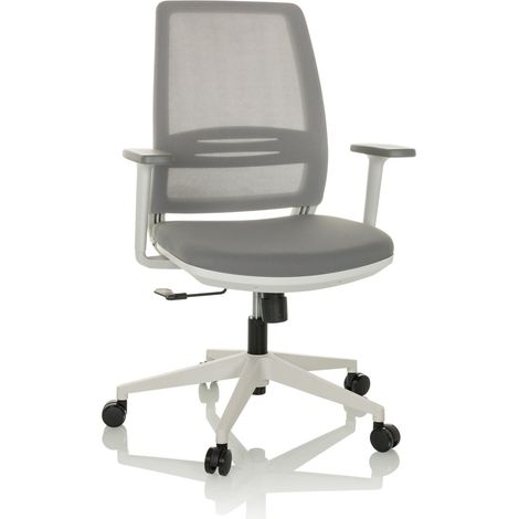 Bürostuhl / Drehstuhl PROFONDO ECO W Netzstoff / Stoff grau hjh OFFICE (1/5)