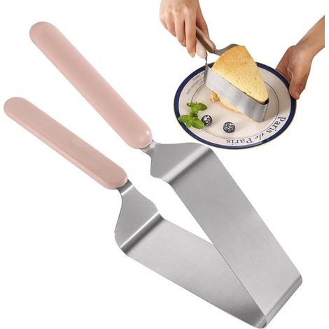 Divisore, taglia e sollevatore per torte in acciaio inox, ideale per torte, dessert, pasticcini e pane. (1/5)