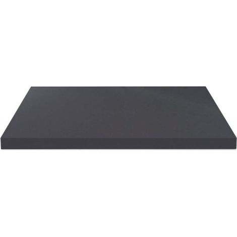 Piano lavabo rettangolare truciolare antracite satinato 120x47x3.8H