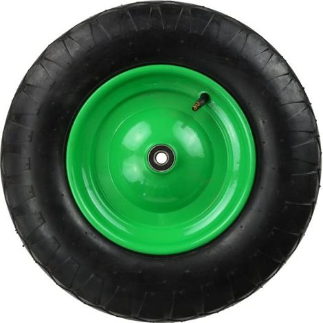 Rueda de carretilla 4.00-8 4PR/banda de rodadura romboidal, verde claro/(1)