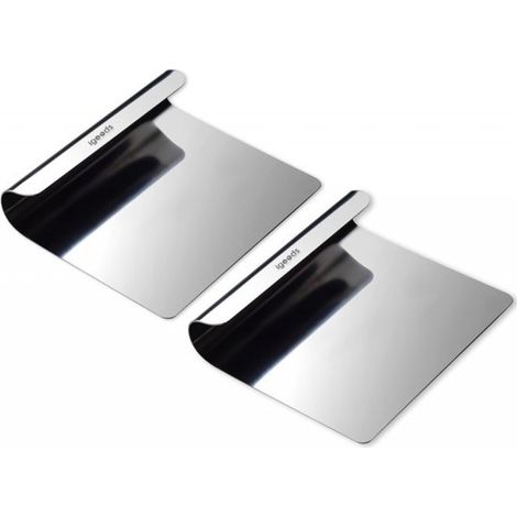 Multifunktionales Küchenutensil – Gemüselöffel – Kochspatel – Edelstahl 18/10 – Teigschaber – 12 x 14 cm – 2er-Set (1/5)