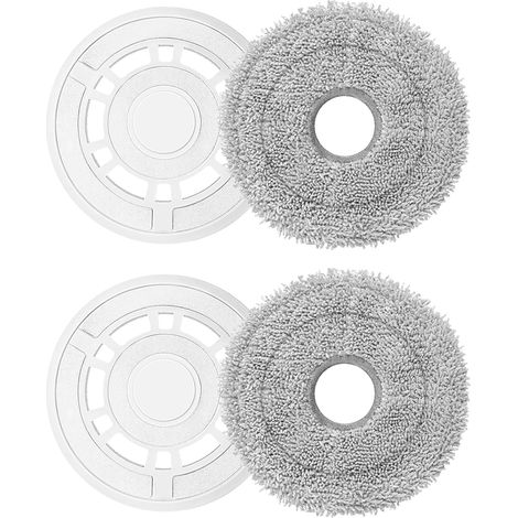 Almohadillas de limpieza de repuesto con soporte, discos para aspiradoras Ecovacs Deebot N30 PRO/N30 OMNI/N30 PRO OMNI/T30 Pro Omni/T30 Omni/T30S/T30S Combo, repuestos, almohadilla de limpieza de suel (1/5)
