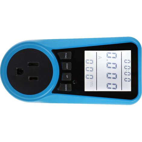 Beleuchteter Energieverbrauchsmonitor, Stromzähler für Haushaltsgeräte, amerikanischer Stecker (1/5)