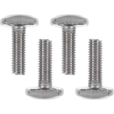 Boulon à Rainure en T Argenté en Acier Inoxydable 4 Pièces (1/5)