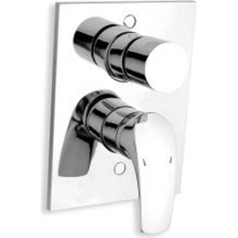 Novaservis Metalia 57 - Armatur-Unterputz für 2 Verbraucher, mit Umschalter für 2 Ausgänge, chrom 57050R,0