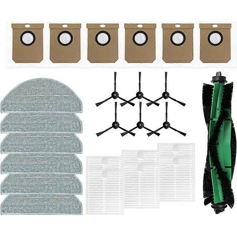 Accessoires pour l'aspirateur Cecotec Conga 8490 Ultimate Ultra Power, y compris brosse principale, brosses latérales, filtre, brosses, balai, sac à poussière, etc. (1/5)