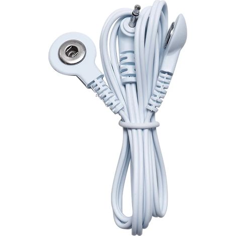 1 TENS-Gerät mit 4 Tasten, Elektrodenanschlusskabeln, kompatibel mit TENS- und EMS-Geräten (Standard-2,5-mm-Anschluss)  02164-AquaForge