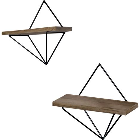 Estantería, librería, estante de pared Shelf Nuez Negro (1/3)