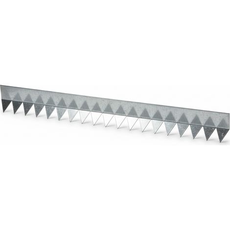 Separador metálico de gravas - Unidad - 3 m. longitud 5 cm. altura - Gris (1/5)