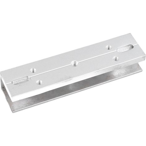 Support en U de 180 kg en alliage d'aluminium robuste et haute dureté pour serrure électromagnétique de porte vitrée (1/5)