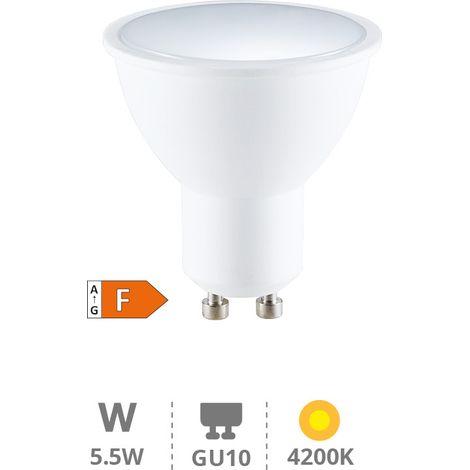 Dichroitische LED-Lampe 5,5 W GU10 4200 K (1/2)