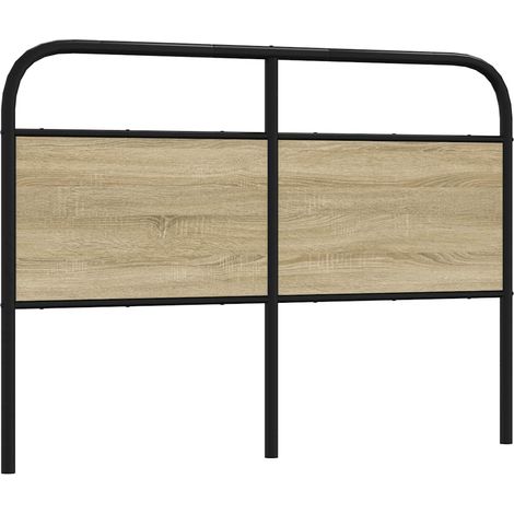 Ersatz-Kopfteil Sonoma-Eiche 120 cm Stahl und Holzwerkstoff