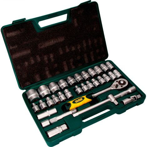 Bocallaves y accesorios ½ pulg cromo vanadio, juego 32 piezas (1/2)
