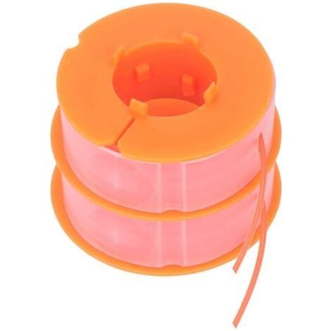 2pcs Ligne de Bobine de Débroussailleuse, Ligne de Bobine de Tondeuse à Gazon Remplacement D'accessoires de Tondeuse en Nylon Adaptés pour Bosch Art 30 Art 30FA(Orange) (1/5)