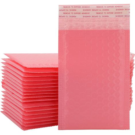 Dhouse Pink Padded Bag Mailing Envelope Padded Mailing Transport Packaging Bag Transport Packaging Mailing Self-Sealing Bubble Transport Bag Packaging Bag (1/5)