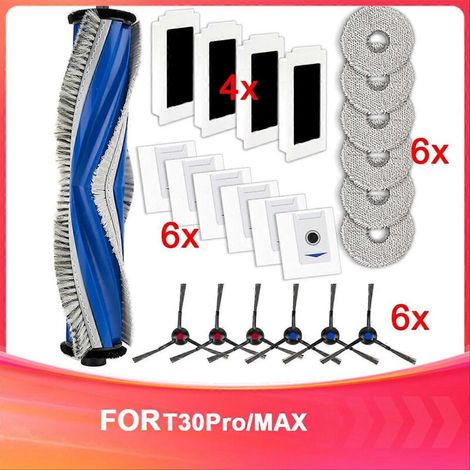 Lot de 23 pièces de rechange pour aspirateur robot ECOVACS DEEBOT T30 Omni/T30 Pro Omni/Yeedi M12 Pro+ (1/5)