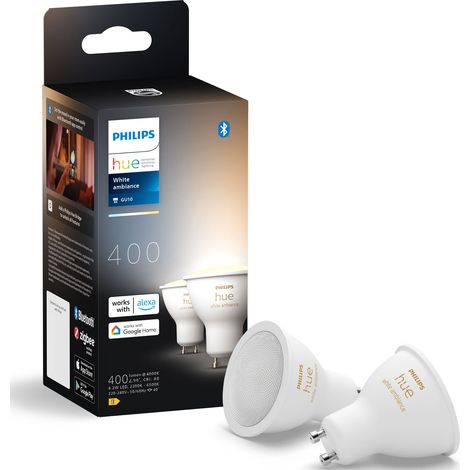 Philips Hue Set GU10 BT 2er 5W 400lm White Ambiance (1/5)