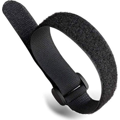 5pcs - 25 x 500mm,Noir- Attache Cable Et Boucle,Scratch Cable,Attache Cable Scratch,Attache Cable Réutilisables,Sangle Réutilisable Câble De PC, L'organisation Des Câbles,La Télévision,Le Bure (1/4)