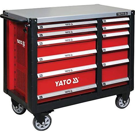 Banco de trabajo Yato YT 09003 rojo 12 cajones 600 kg