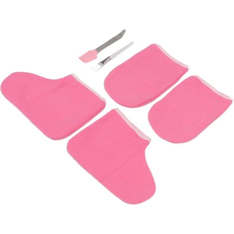 Kit Épilation Cire Chaude Professionnel avec Accessoires - 100 Gants et Chaussettes Jetables Spa (1/5)
