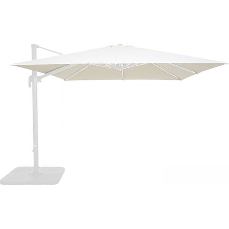 Oviala – Toile de parasol déporté 3x3m – 100% polyester 240g/m² – Indice de protection UPF50+ – Ombrage 9 m²