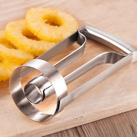 Éplucheur d'ananas en acier inoxydable, coupe-fruits, outil de cuisine pour retirer le cœur (1/5)