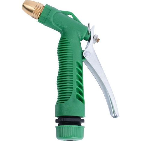 Garden Hose Nozzle Water Hose Spray Nozzle Metal Brass High Pressure Jet for Watering Plants and Lawn (1/5)