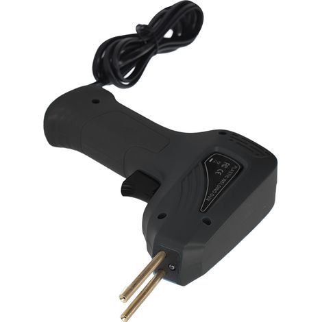 Kunststoffschweißbrenner mit Klammer, robust und praktisch, Stoßstangenreparatur-Heftgerät, Kunststoffschweißpistolen-Set, EU-Stecker, 200–240 V, Schwarz (1/5)
