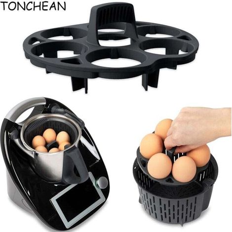 Support à œufs pour Thermomix TM5, TM6, TM31 - Accessoire de cuisson des œufs pour panier de cuisson Thermomix Passe au lave-vaisselle - Support à œufs de qualité supérieure en matériau résistant à la (1/4)